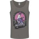 Some Girls Chase Funny Biker Motorcycle Mens Vest Tank Top Charcoal