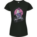 Some Girls Chase Funny Biker Motorcycle Womens Petite Cut T-Shirt Black