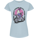 Some Girls Chase Funny Biker Motorcycle Womens Petite Cut T-Shirt Light Blue
