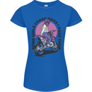 Some Girls Chase Funny Biker Motorcycle Womens Petite Cut T-Shirt Royal Blue