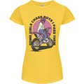 Some Girls Chase Funny Biker Motorcycle Womens Petite Cut T-Shirt Yellow