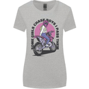 Some Girls Chase Funny Biker Motorcycle Womens Wider Cut T-Shirt Sports Grey