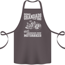 Some Grandad's Play Bingo Real Grandads Ride Motorbikes Cotton Apron 100% Organic Dark Grey