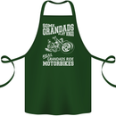 Some Grandad's Play Bingo Real Grandads Ride Motorbikes Cotton Apron 100% Organic Forest Green