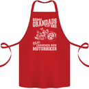 Some Grandad's Play Bingo Real Grandads Ride Motorbikes Cotton Apron 100% Organic Red