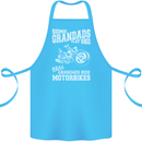 Some Grandad's Play Bingo Real Grandads Ride Motorbikes Cotton Apron 100% Organic Turquoise