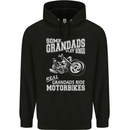 Some Grandad's Play Bingo Real Grandads Ride Motorbikes Mens 80% Cotton Hoodie Black