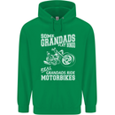 Some Grandad's Play Bingo Real Grandads Ride Motorbikes Mens 80% Cotton Hoodie Irish Green