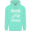 Some Grandad's Play Bingo Real Grandads Ride Motorbikes Mens 80% Cotton Hoodie Peppermint