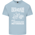 Some Grandad's Play Bingo Real Grandads Ride Motorbikes Mens Cotton T-Shirt Tee Top Light Blue