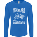 Some Grandad's Play Bingo Real Grandads Ride Motorbikes Mens Long Sleeve T-Shirt Royal Blue