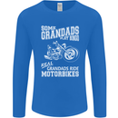 Some Grandad's Play Bingo Real Grandads Ride Motorbikes Mens Long Sleeve T-Shirt Royal Blue