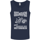 Some Grandad's Play Bingo Real Grandads Ride Motorbikes Mens Vest Tank Top Navy Blue