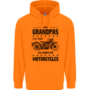 Some Grandpas Funny Biker Motorbike Bike Childrens Kids Hoodie Orange