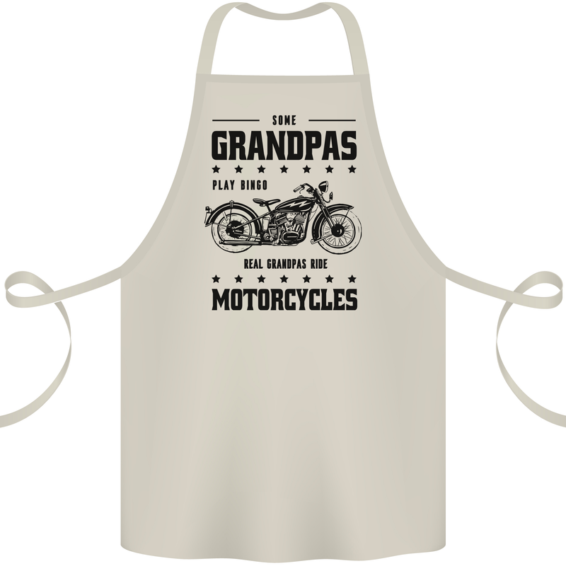Some Grandpas Funny Biker Motorbike Bike Cotton Apron 100% Organic Natural