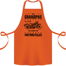 Some Grandpas Funny Biker Motorbike Bike Cotton Apron 100% Organic Orange