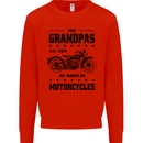 Some Grandpas Funny Biker Motorbike Bike Kids Sweatshirt Jumper Bright Red