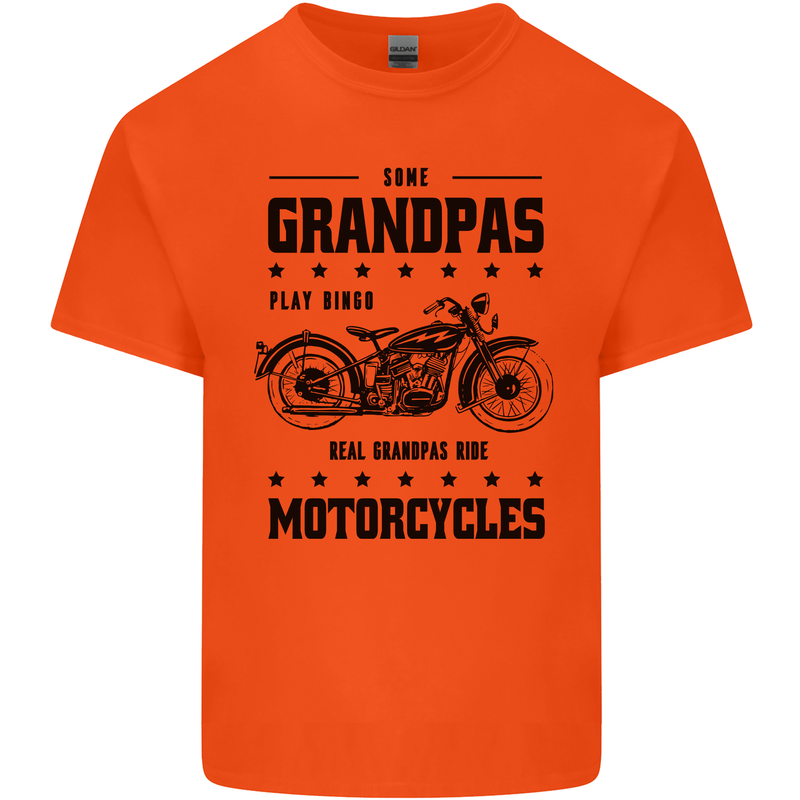 Some Grandpas Funny Biker Motorbike Bike Kids T-Shirt Childrens Orange
