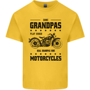 Some Grandpas Funny Biker Motorbike Bike Kids T-Shirt Childrens Yellow