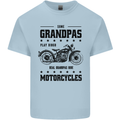 Some Grandpas Funny Biker Motorbike Bike Mens Cotton T-Shirt Tee Top Light Blue