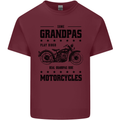 Some Grandpas Funny Biker Motorbike Bike Mens Cotton T-Shirt Tee Top Maroon