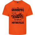 Some Grandpas Funny Biker Motorbike Bike Mens Cotton T-Shirt Tee Top Orange