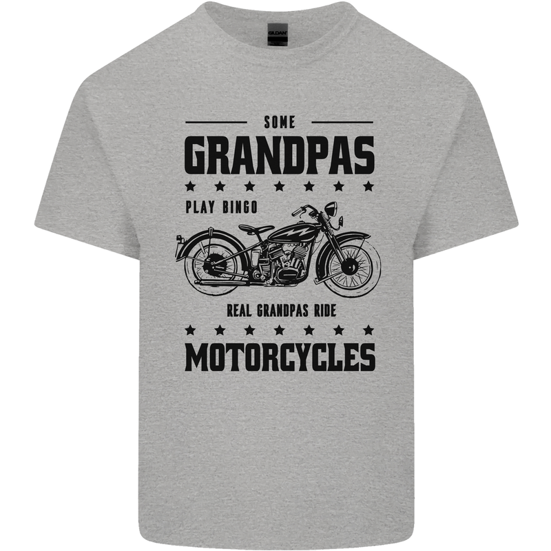 Some Grandpas Funny Biker Motorbike Bike Mens Cotton T-Shirt Tee Top Sports Grey