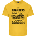 Some Grandpas Funny Biker Motorbike Bike Mens Cotton T-Shirt Tee Top Yellow
