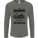 Some Grandpas Funny Biker Motorbike Bike Mens Long Sleeve T-Shirt Charcoal