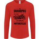 Some Grandpas Funny Biker Motorbike Bike Mens Long Sleeve T-Shirt Red