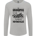 Some Grandpas Funny Biker Motorbike Bike Mens Long Sleeve T-Shirt Sports Grey