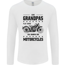 Some Grandpas Funny Biker Motorbike Bike Mens Long Sleeve T-Shirt White