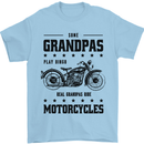 Some Grandpas Funny Biker Motorbike Bike Mens T-Shirt 100% Cotton Light Blue