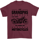 Some Grandpas Funny Biker Motorbike Bike Mens T-Shirt 100% Cotton Maroon