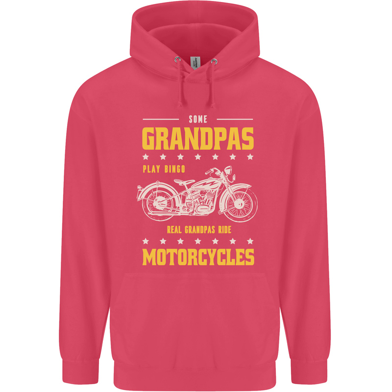 Some Grandpas Funny Biker Motorcycle Bike Childrens Kids Hoodie Heliconia