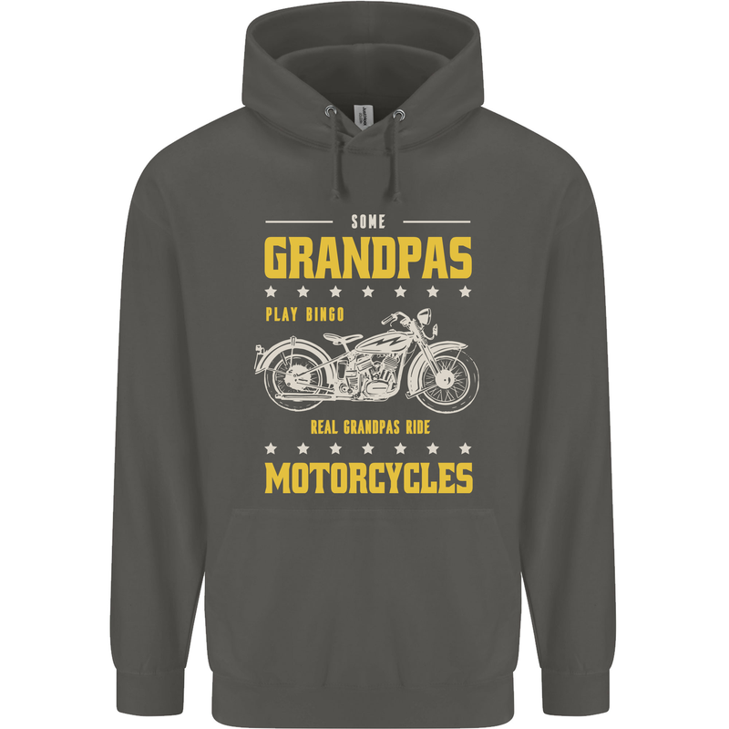 Some Grandpas Funny Biker Motorcycle Bike Childrens Kids Hoodie Storm Grey