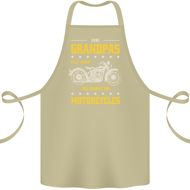 Some Grandpas Funny Biker Motorcycle Bike Cotton Apron 100% Organic Khaki