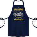 Some Grandpas Funny Biker Motorcycle Bike Cotton Apron 100% Organic Navy Blue