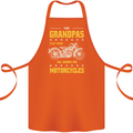 Some Grandpas Funny Biker Motorcycle Bike Cotton Apron 100% Organic Orange