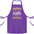 Some Grandpas Funny Biker Motorcycle Bike Cotton Apron 100% Organic Purple