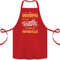 Some Grandpas Funny Biker Motorcycle Bike Cotton Apron 100% Organic Red