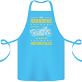 Some Grandpas Funny Biker Motorcycle Bike Cotton Apron 100% Organic Turquoise