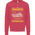 Some Grandpas Funny Biker Motorcycle Bike Kids Sweatshirt Jumper Heliconia