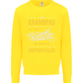Some Grandpas Funny Biker Motorcycle Bike Kids Sweatshirt Jumper Yellow