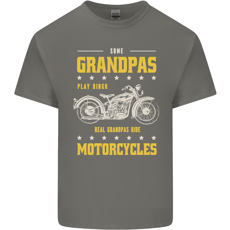 Some Grandpas Funny Biker Motorcycle Bike Kids T-Shirt Childrens Charcoal