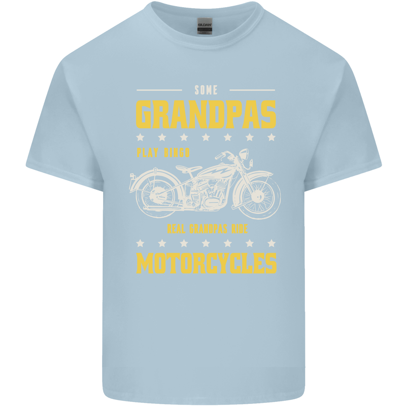 Some Grandpas Funny Biker Motorcycle Bike Kids T-Shirt Childrens Light Blue
