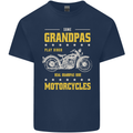 Some Grandpas Funny Biker Motorcycle Bike Kids T-Shirt Childrens Navy Blue