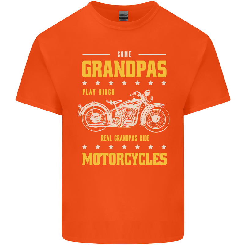 Some Grandpas Funny Biker Motorcycle Bike Kids T-Shirt Childrens Orange