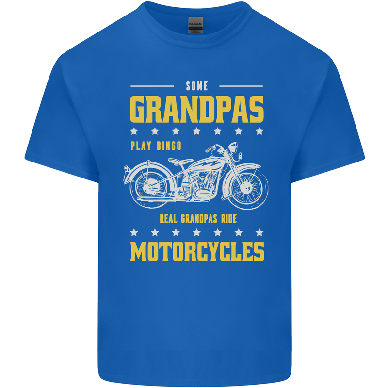 Some Grandpas Funny Biker Motorcycle Bike Kids T-Shirt Childrens Royal Blue