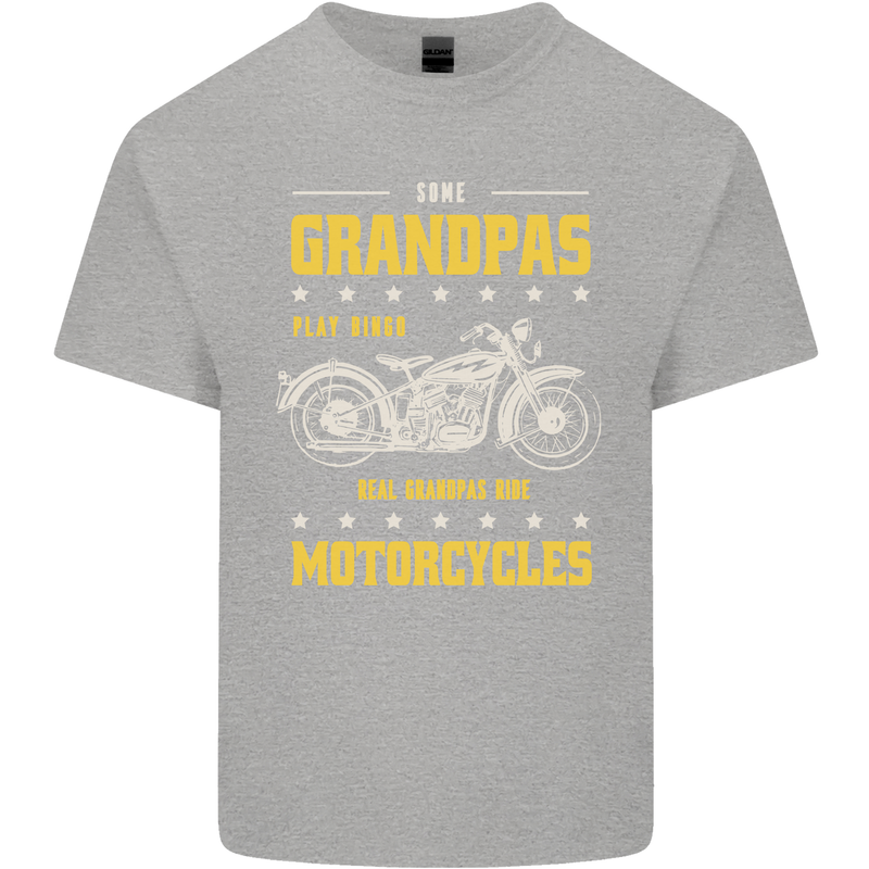 Some Grandpas Funny Biker Motorcycle Bike Kids T-Shirt Childrens Sports Grey
